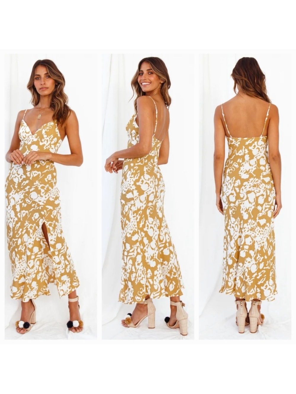 Here Comes the Sun Pick and Choose Floral Midi Dress - Size Medium - Picture 1 of 7